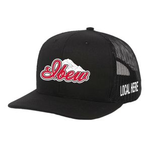 IBEW YOUR LOCAL HERE MOUNTAINS UNION MADE TRUCKER HAT BASEBALL CAP HL0019 IBEW YOUR LOCAL HERE MOUNTAINS UNION MADE TRUCKER HAT BASEBALL CAP HL0019