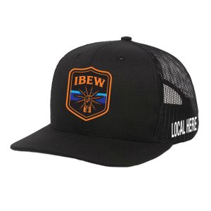IBEW YOUR LOCAL HERE ORANGE SHIELD UNION MADE TRUCKER HAT BASEBALL CAP HL0064 IBEW YOUR LOCAL HERE ORANGE SHIELD UNION MADE TRUCKER HAT BASEBALL CAP HL0064