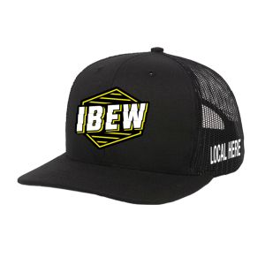 IBEW YOUR LOCAL HERE ZIG ZAG UNION MADE TRUCKER HAT BASEBALL CAP HL0073 IBEW YOUR LOCAL HERE ZIG ZAG UNION MADE TRUCKER HAT BASEBALL CAP HL0073
