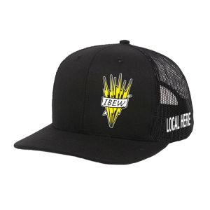 IBEW YOUR LOCAL HERE GROUP LIGHTNING UNION MADE TRUCKER HAT BASEBALL CAP HL0082 IBEW YOUR LOCAL HERE GROUP LIGHTNING UNION MADE TRUCKER HAT BASEBALL CAP HL0082