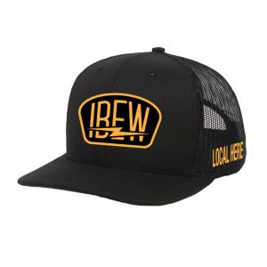 IBEW YOUR LOCAL HERE GOLD SHIELD UNION MADE TRUCKER HAT BASEBALL CAP HL0084