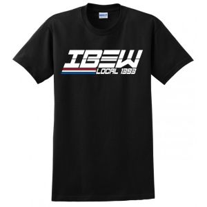 IBEW LOCAL 1393 USA MADE UNION PRINTED 8 BIT MENS ADULT TEE T-SHIRT