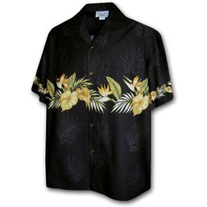 9440-36349 Men's Border Hawaiian Shirts
