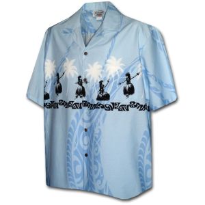 9440-37939 Men's Border Hawaiian Shirts