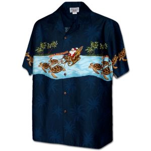 9440-39189 Men's Border Christmas Hawaiian Shirts (M-4XL)
