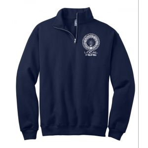 IBEW YOUR LOCAL HERE ROUND LOGO USA MADE UNION EMBROIDERED 1/4 ZIP HOODY 920 IBEW YOUR LOCAL HERE ROUND LOGO USA MADE UNION EMBROIDERED 1/4 ZIP HOODY 920