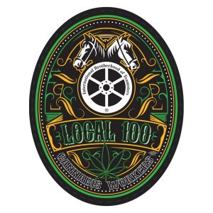 TEAMSTERS LOCAL 100 CANNABIS WORKERS STICKERS TEAMSTERS LOCAL 100 CANNABIS WORKERS STICKERS