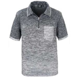 1481-OBJ Men's 1/4 Zip Ombre Polo