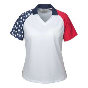 236-PTM Ladies' Patriotic Polo