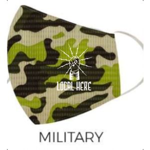 5 PACK IBEW YOUR LOCAL HERE CAMO MASK WITH FILTER USA MADE UNION PRINTED