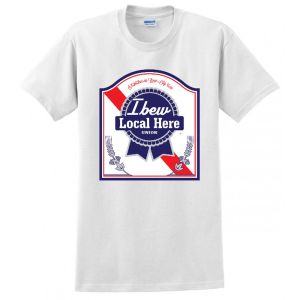 IBEW BLUE RIBBON PRIDE YOUR LOCAL HERE USA MADE UNION PRINTED MENS TEE T-SHIRT IBEW BLUE RIBBON PRIDE YOUR LOCAL HERE USA MADE UNION PRINTED MENS TEE T-SHIRT