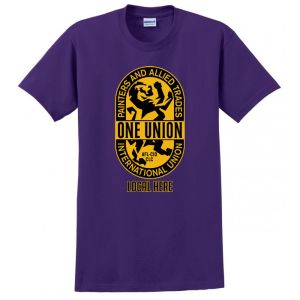 PAINTERS AND ALLIED TRADES UNION CUSTOM LOCAL NUMBER MENS TEE T-SHIRT