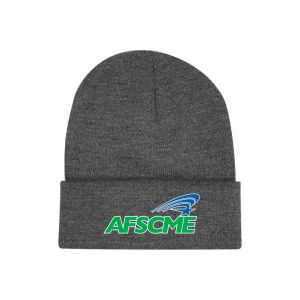 AFSCME YOUR LOCAL HERE SERVICE EMPLOYEES USA MADE UNION EMBROIDERED BEANIE