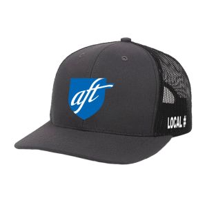 AFT TEACHERS YOUR LOCAL HERE SERVICE EMPLOYEES UNION MADE CAP TRUCKER HAT