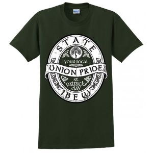 IBEW YOUR LOCAL AND STATE SAINT PATRICKS DAY GIFT USA MADE TEE UNION PRINTED FUNNY MENS S-4XL T-SHIRT