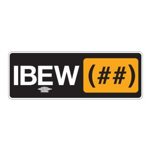IBEW-UNION-LABEL STICKER