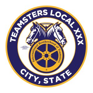 TEAMSTERS YOUR LOCAL HERE DOUBLE HORSE STICKER UNION MADE PICK YOUR SIZE AND QUANTITY 