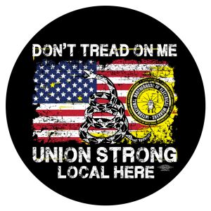 IBEW YOUR LOCAL HERE DONT TREAD STICKER UNION MADE PICK YOUR SIZE AND QUANTITY DC003