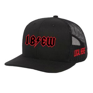 IBEW YOUR LOCAL HERE AC LIGHTNING UNION MADE TRUCKER HAT BASEBALL CAP HL0010
