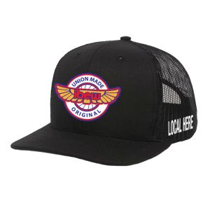 IBEW YOUR LOCAL HERE WINGS UNION MADE TRUCKER HAT BASEBALL CAP HL0016