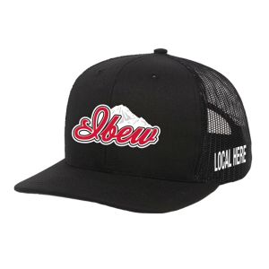 IBEW YOUR LOCAL HERE MOUNTAINS UNION MADE TRUCKER HAT BASEBALL CAP HL0019