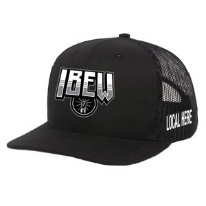 IBEW YOUR LOCAL HERE UNION MADE TRUCKER HAT BASEBALL CAP HL001