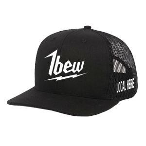 IBEW YOUR LOCAL HERE BOLT UNION MADE TRUCKER HAT BASEBALL CAP HL0025