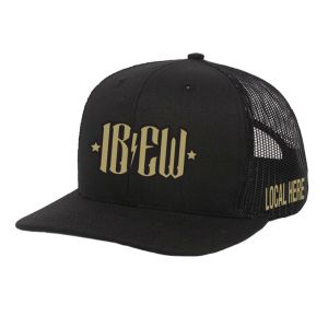 IBEW YOUR LOCAL HERE CAMO TEXT UNION MADE TRUCKER HAT BASEBALL CAP HL0063