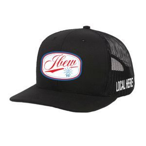 IBEW YOUR LOCAL HERE ROUND OLD SCHOOL UNION MADE TRUCKER HAT BASEBALL CAP HL0080