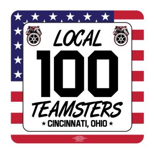 TEAMSTERS LOCAL 100 FLAG STICKER UNION MADE PICK YOUR SIZE AND QUANTITY