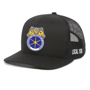TEAMSTERS LOCAL 100 DOUBLE HORSE CENTER UNION MADE TRUCKER HAT BASEBALL CAP TH002