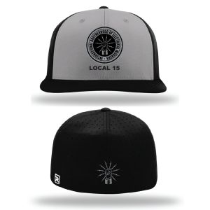 IBEW LOCAL 15 FLEX FIT HAT HAND AND FIST ON BACK
