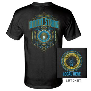 IBEW YOUR LOCAL HERE BLUE UNION STRONG USA MADE UNION PRINTED T-SHIRT SL0080