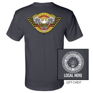 IBEW YOUR LOCAL HERE BIRD LOGO USA MADE UNION PRINTED T-SHIRT SL0081