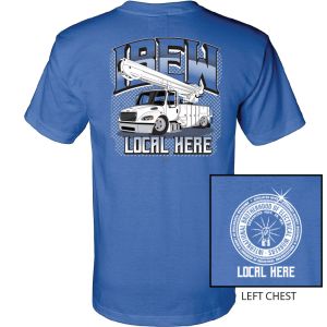  IBEW YOUR LOCAL HERE LOWRIDER TRUCK USA MADE T-SHIRT UNION PRINTED SL0115