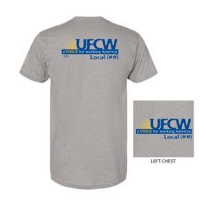 UFCW FOOD WORKERS YOUR LOCAL HERE SERVICE EMPLOYEES USA MADE UNION PRINTED MENS TRI BLEND T-SHIRT 5710